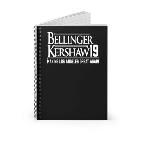 Los Angeles Kershaw Bellinger Spiral Notebook