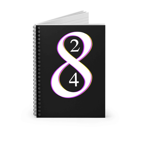 Los Angeles La Laker Legend Kobe Bryant Retiring 8 And 24 Jersey Numbers Spiral Notebook