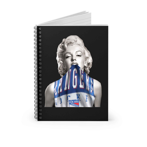 Marylin Monroe New York Rangers Spiral Notebook