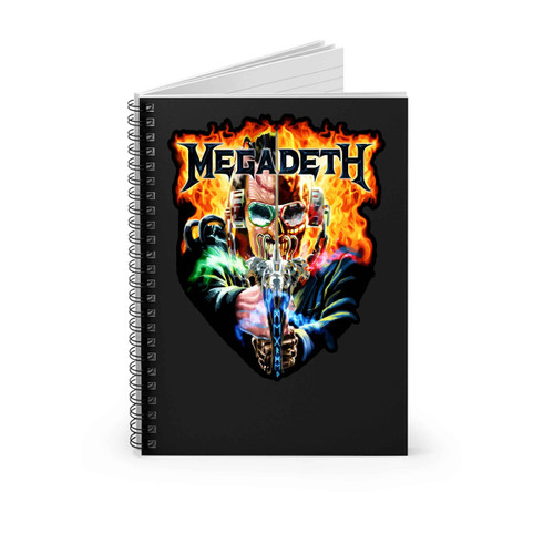 Megadeath Half Face Fanart Spiral Notebook