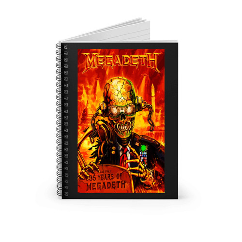 Megadeth Fan Art Mahsup Spiral Notebook