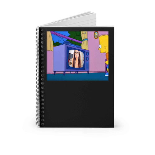 Mia Khalifa On Tv Spiral Notebook