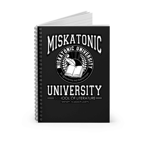 Miskatonic University Literature Spiral Notebook