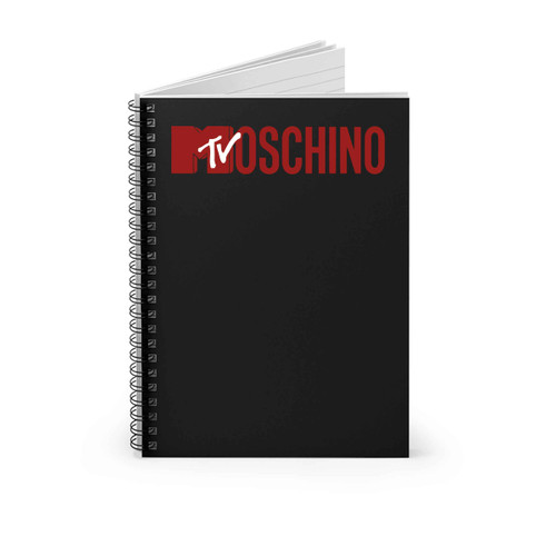 Mtv Moschino Logo Spiral Notebook