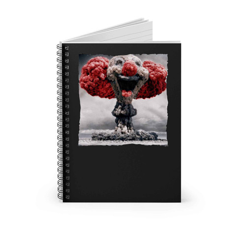 Mushroom Cloud Clown Bomb Funny Psychedelic Psycho Spiral Notebook