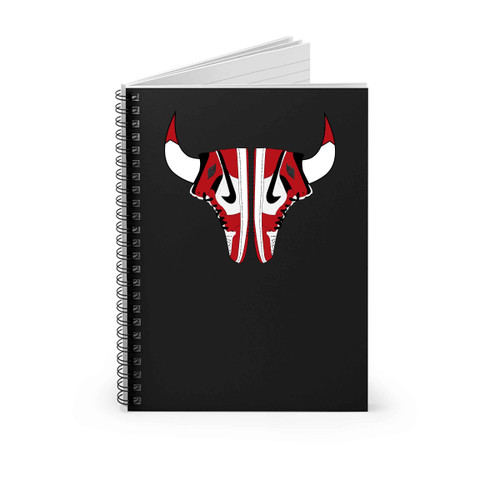Nike Air Jordan Chicago Bulls Sneaker Horns Spiral Notebook