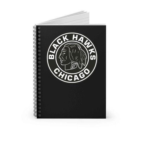 Old Chicago Black Hawks Spiral Notebook Old Chicago Black Hawks Spiral Notebook