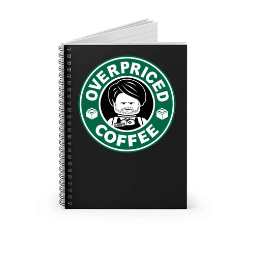 Overpriced Coffee The Lego Movie Spiral Notebook