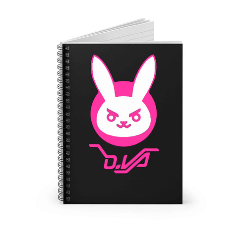 Overwatch Dva Bunny Ann Vectorized Spiral Notebook