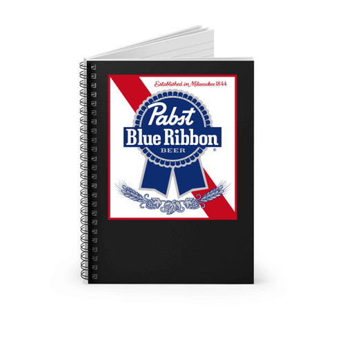 Pabst Blue Ribbon Beer Milwaukee Draft Cool Spiral Notebook