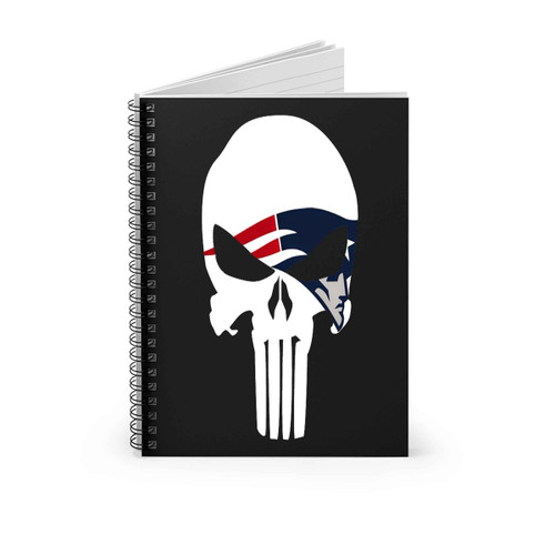 Patriots Nfl Punisher Spiral Notebook