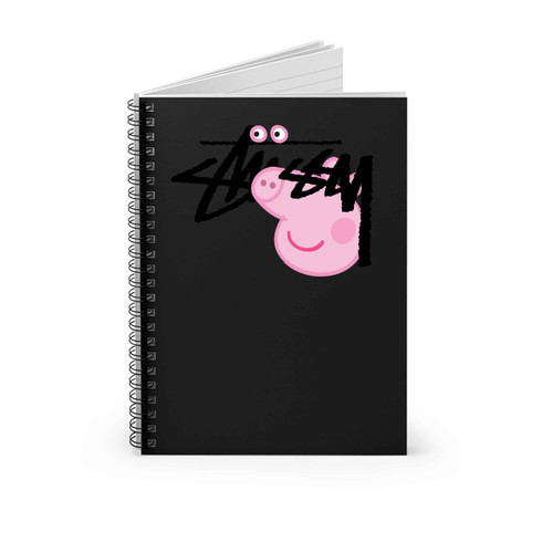 Peppa Pig X Stussy Parody Spiral Notebook