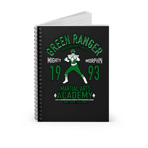 Power Ranger Green Spiral Notebook