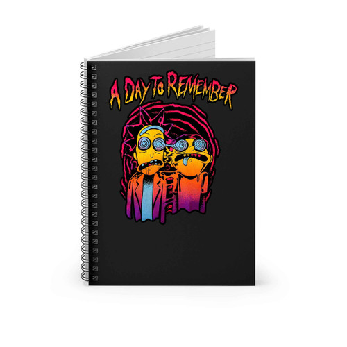 Rick And Morty A Day To Remember Spiral Notebook
