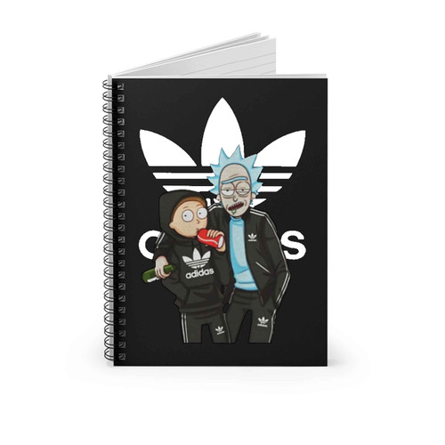 Rick And Morty Adidas Spiral Notebook