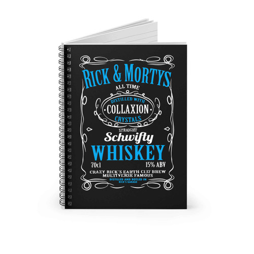 Ricks Schwifty Whiskey Comedy Spiral Notebook