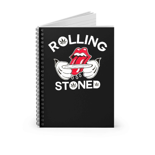 Rolling Stoned Joint Smoking Spiral Notebook