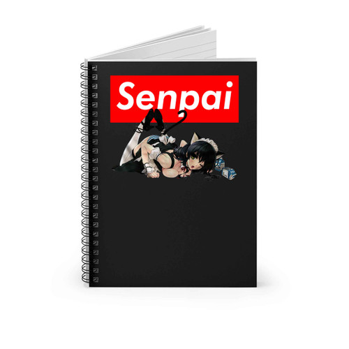 Sexy Anime Girl Supreme Senpai Manga Spiral Notebook