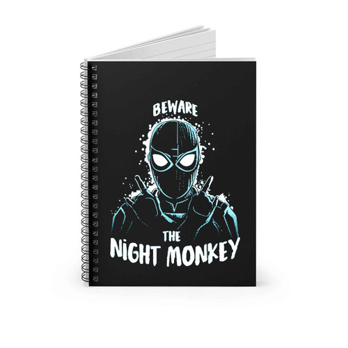 Spiderman Night Monkey Spiral Notebook