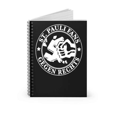 St Pauli Fans Gegen Rechts Spiral Notebook