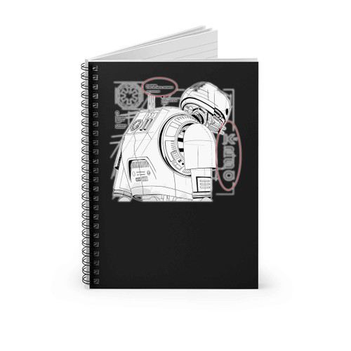 Star Wars K2 So Blueprint Spiral Notebook