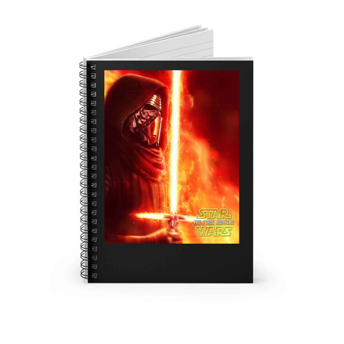 Star Wars The Force Awakens Kylo Ren Posters Fan Art Spiral Notebook