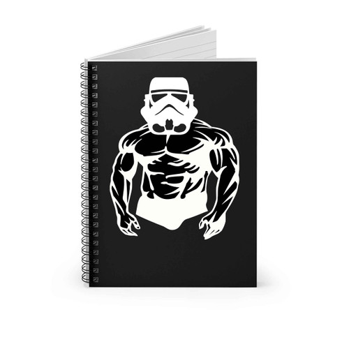 Starwars Bodybuilding Fitness Stringer Workout Gym Spiral Notebook