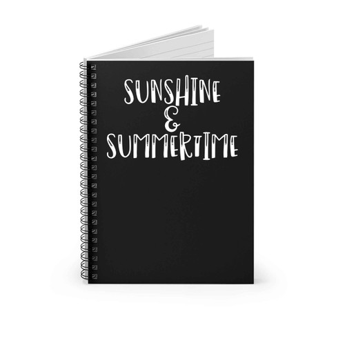 Sunshine And Summertime Spiral Notebook