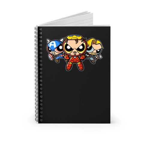 The Powerpuff Avengers Spiral Notebook