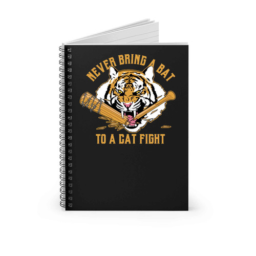 The Walking Dead Never Bring A Bat To Cat Fight Spiral Notebook