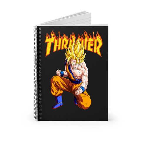 Thrasher Anime Dragon Ball Son Goku Super Saiyan Spiral Notebook