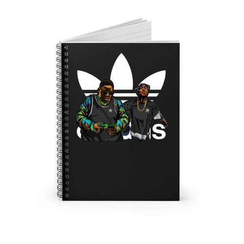 Tupac And Biggie Smalls Adidas Spiral Notebook