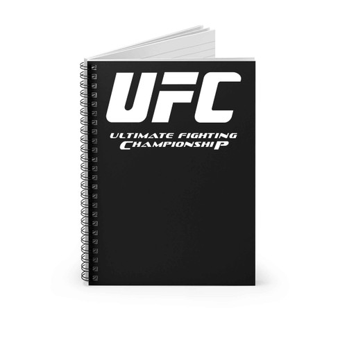 Ufc Warrior Gym Training Fighter Logo Spiral Notebook