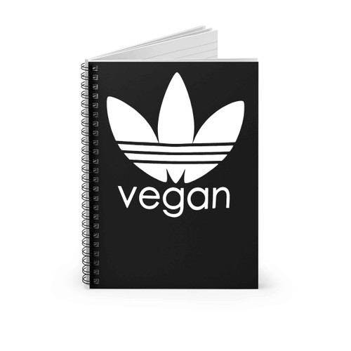 Vegan Slogan Ladies Womens Vegandidas Funny Logo Spiral Notebook