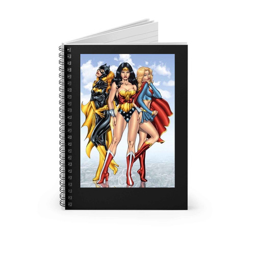 Wonder Woman Batwoman Superwoman Girl Lgbt Spiral Notebook