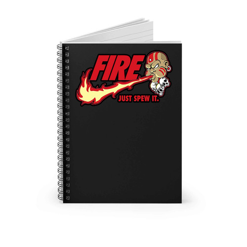 Yoga Flame Street Fighter Spiral Notebook