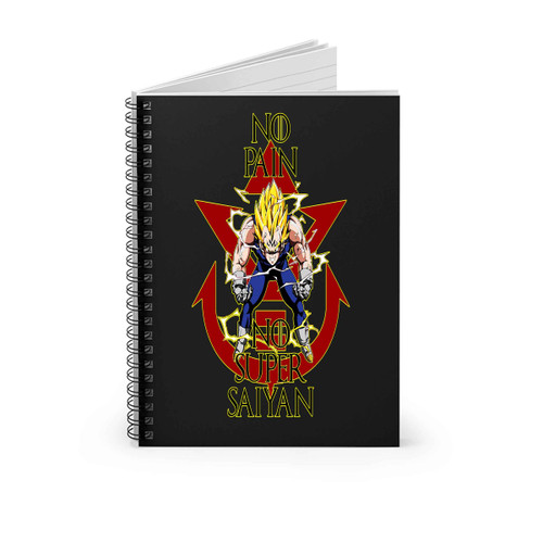 2 Dragon Ball Z Majin Vegeta No Pain No Super Saiyan Spiral Notebook