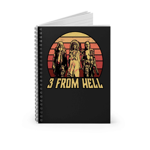 3 From Hell Friends Retro Vintage Spiral Notebook