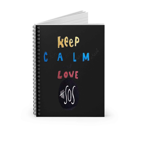 5 Seconds Of Summer Keep Calm And Love 5 Sos Spiral Notebook