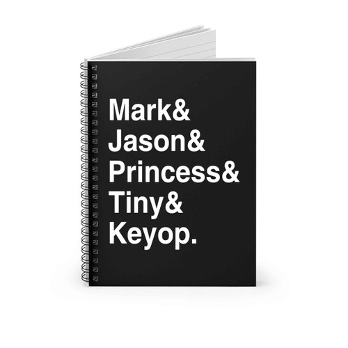 Anime Team List Spiral Notebook