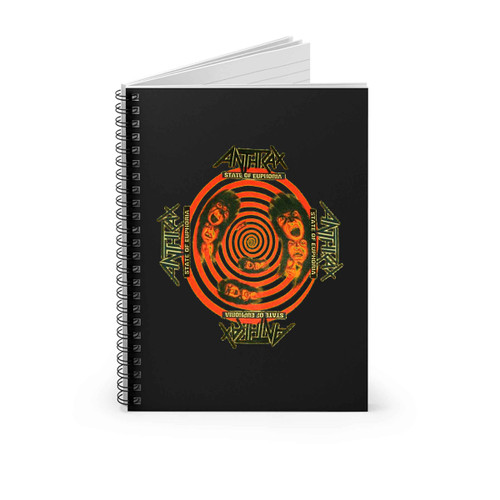 Anthrax State Of Euphoria Yellow Exodus Sod Spiral Notebook