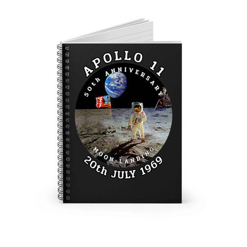 Apollo 11 50Th Anniversary Moon Landing Nasa 1969 2019 Spiral Notebook