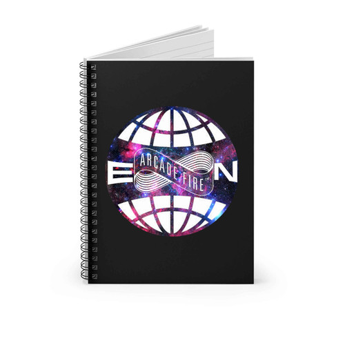 Arcade Fire Everything Now Logo Galaxy Nebula Spiral Notebook