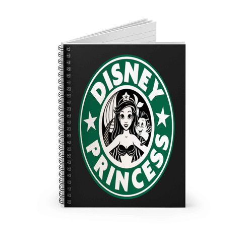 Ariel Mermaid Starbuck Disney Princess Tv Spiral Notebook