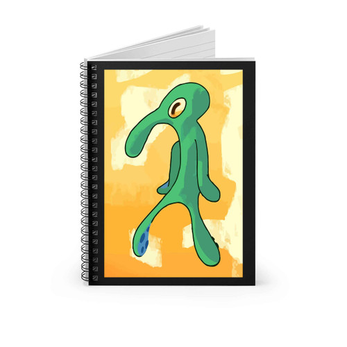 Artist Unknown Painting Replica Funny Squidward Spiral Notebook