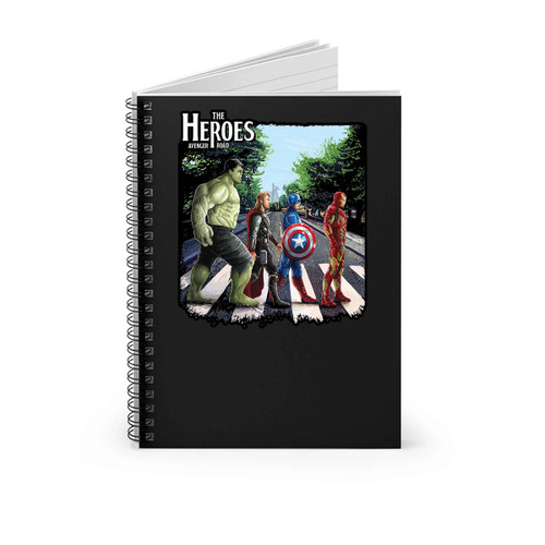 Avengers The Heroes Road To Abbey Spiral Notebook
