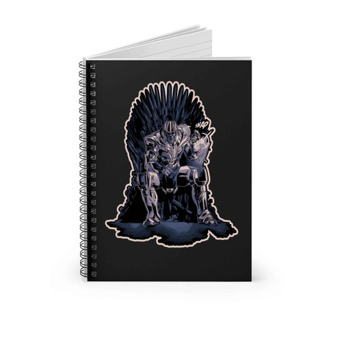 Avengers Thrones King Of The Universe Spiral Notebook