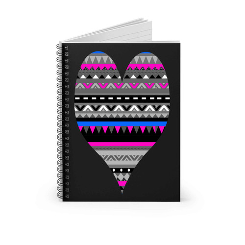 Aztec Heart Spiral Notebook Aztec Heart Spiral Notebook