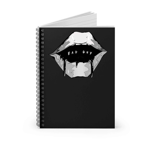 Bad Guy Billie Eilish Lips Spiral Notebook