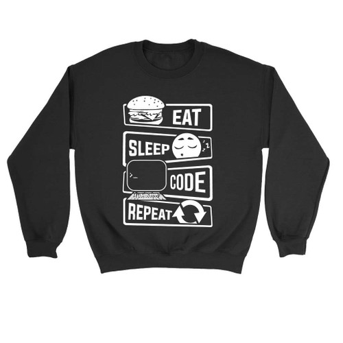 Eat Sleep Code Repeat Sweatshirt